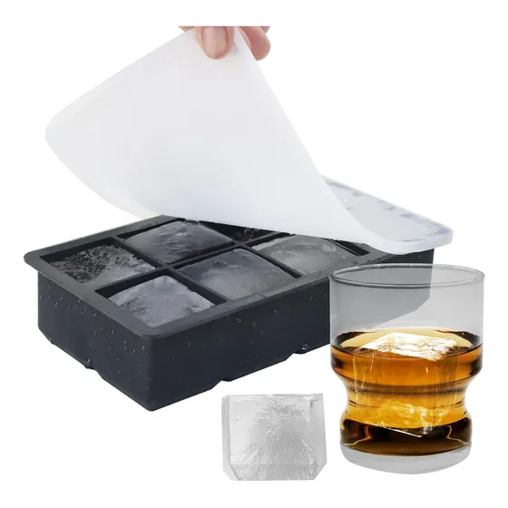 1 Pack Cubeta De Hielo Silicona 6 Hielos Grandes Simplit