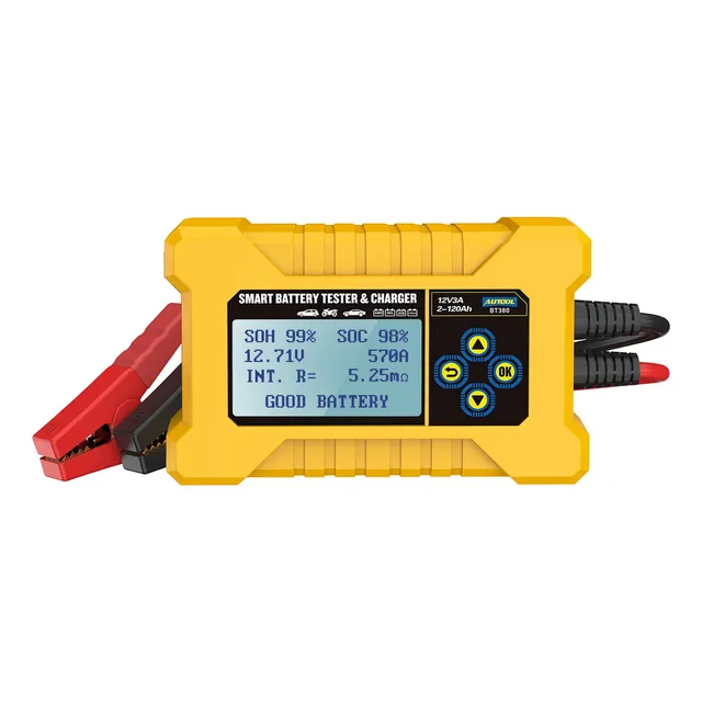 Probador De Batería Con Cargador Autool Bt380 Automotriz 12v