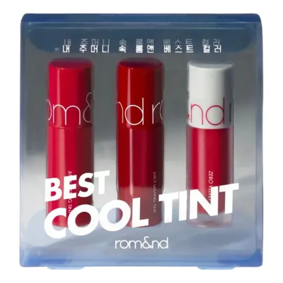 Combo De Tintas Para Labios Y Mejillas Best Cool Tint Rom&nd