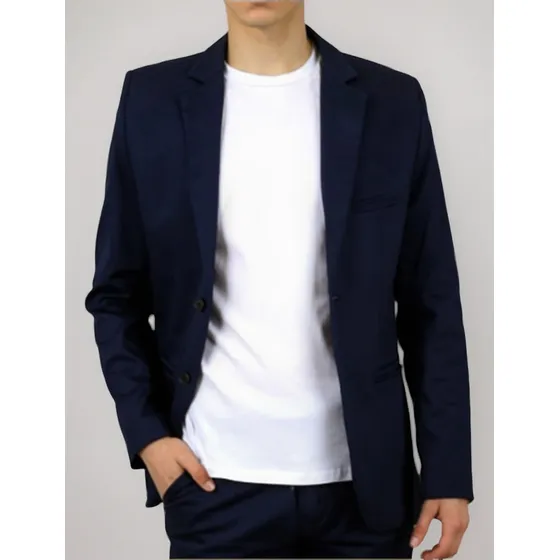 Saco De Vestir Sport Entallado De Gabardina