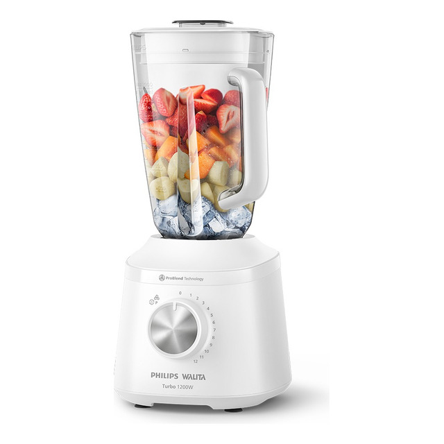 Liquidificador Série 3000 Turbo 1200w Philips Walita Hr2271 Cor Branco Liquidificador Série 3000 Turbo 1200w Philips Walita Hr2271 Cor Branco