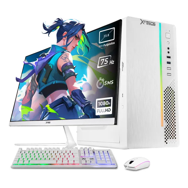 Xtreme Pc Computadora Core I3 16gb Ssd 500gb Monitor 23.8
