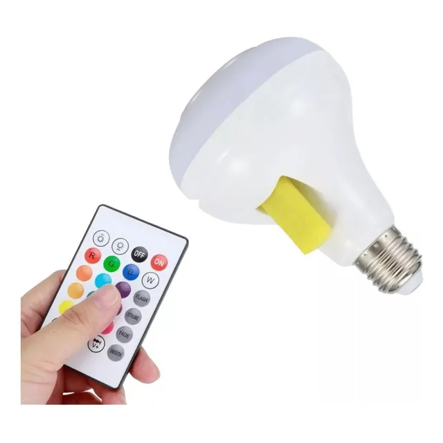 Parlante Bluetooth Altavoz Tipo Bombillo Luz Led Rgb Y A