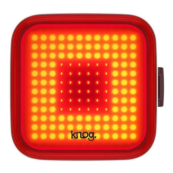 Luz Led Bici Trasera Recargable Usb Knog Blinder 100l Square Color Rojo