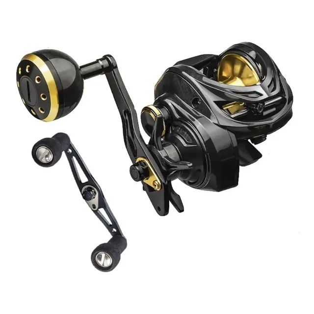 Reel Baitcast Huevito Amberjack 300 10 Rul 16 Kg Freno