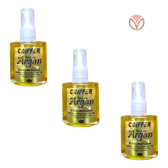 Kit Óleo De Argan Marroquino Coiffer 30ml