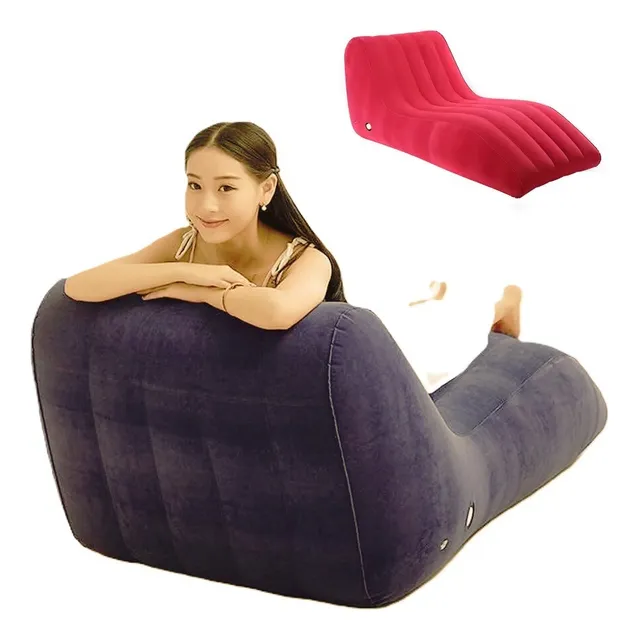 Sofa Silla Inflable Extra Grande Puff Doble Descanso 1.50cm