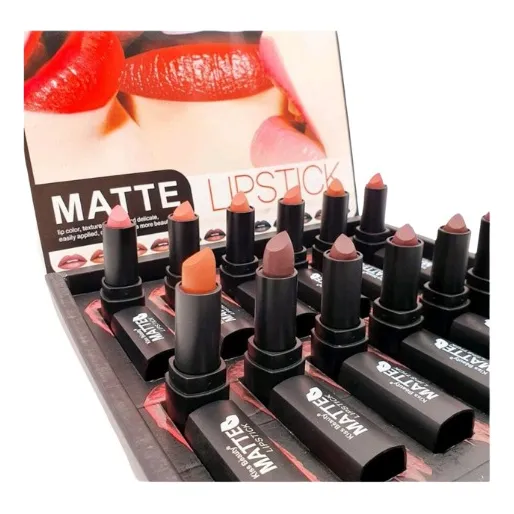 Labial Mate Set De 12 Unds Variados