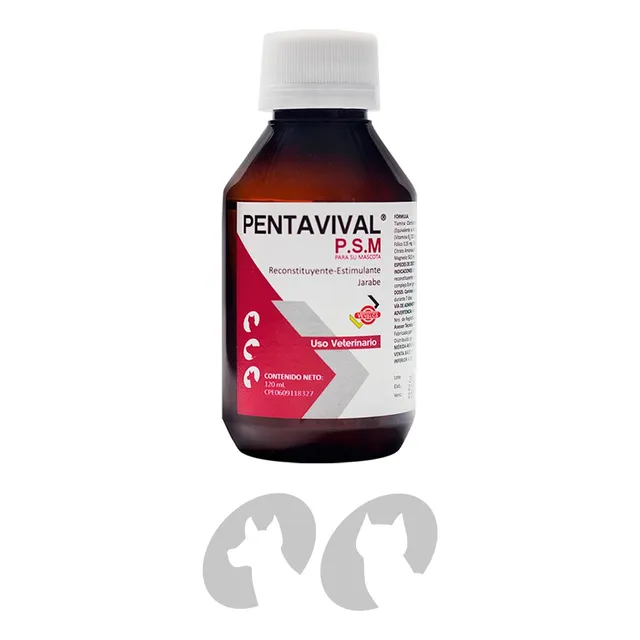 Pentavival P.s.m 120ml  Multivitaminico Para Mascotas 120ml 
