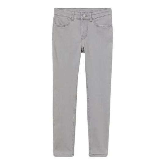 Pantalón De Jeans Gris H&m Niño Talla 6-7 Y 12-13 Ajustable