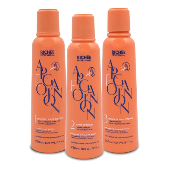 Kit Alisado Argán E Ojón Richée Profesional 250ml C/u