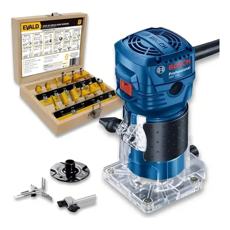 Tupia 6mm Laminado 160a 550w Bosch Jogo 12 Pçs 6mm Evald 220v