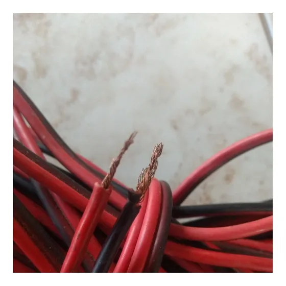 Cable Corneta Negro Y Rojo Para Sonido No.12, 21mts