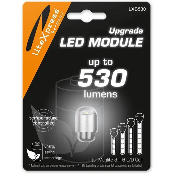 Maglite Actualizacion Lampara Led H/ 530 Lum 3-6 C/d Celdas