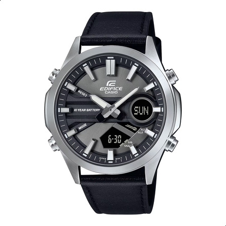 Relogio Masculino Casio Edifice Original Luxo Couro Preto Relogio Masculino Casio Edifice Original Luxo Couro Preto