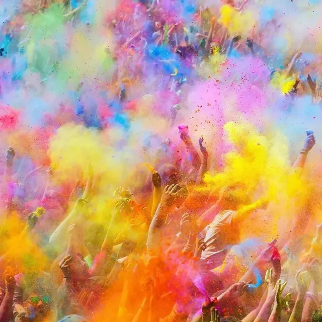 Polvos De Colores Holi,originales Colores Fuertes 3 Unidades