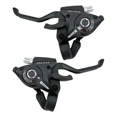 RAPIDE 24インチ6変速 Kit de Câmbio D/T, Alavancas Rapid Fire 3x8v 24v em Alumínio Preto