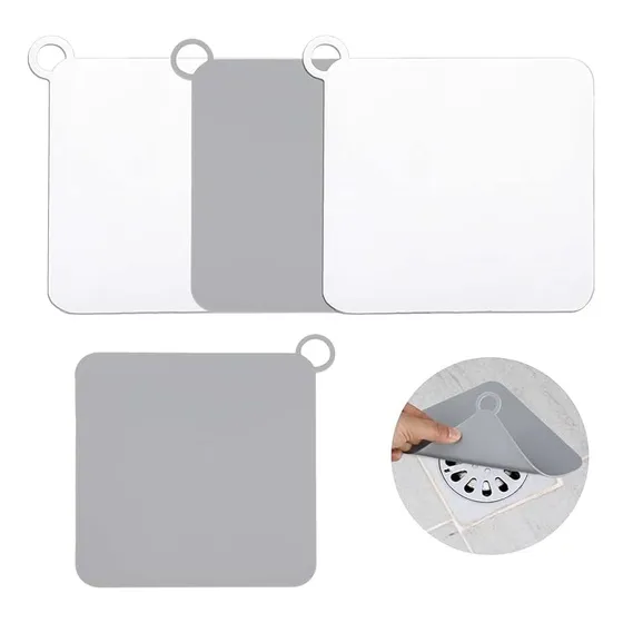 Tampas De Drenagem De Chuveiro Com Tampa De Silicone, 4