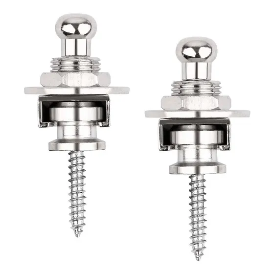 Trava Correia Strap Lock Cromada Guitarra Violão Qualidade