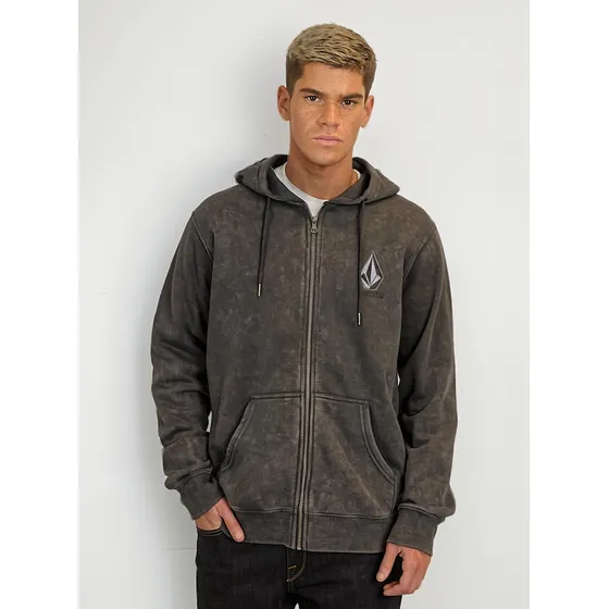 Poleron Fz Sacred Full Zipper Gris Hombre Volcom