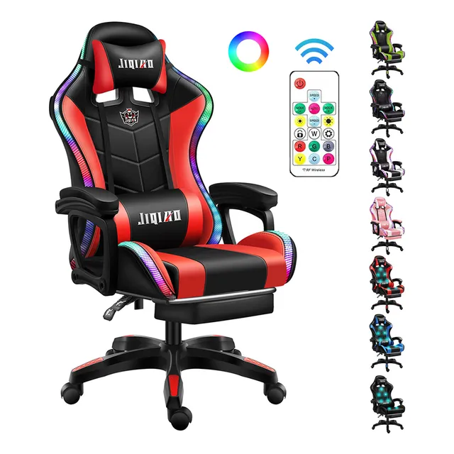 Silla Ergonómica Para Juegos, Reposapiés, Silla De Oficina