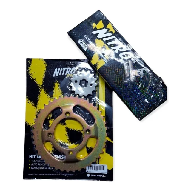 Kit De Trasmision Piñon/corona/cadena Nitro Honda Storm 125