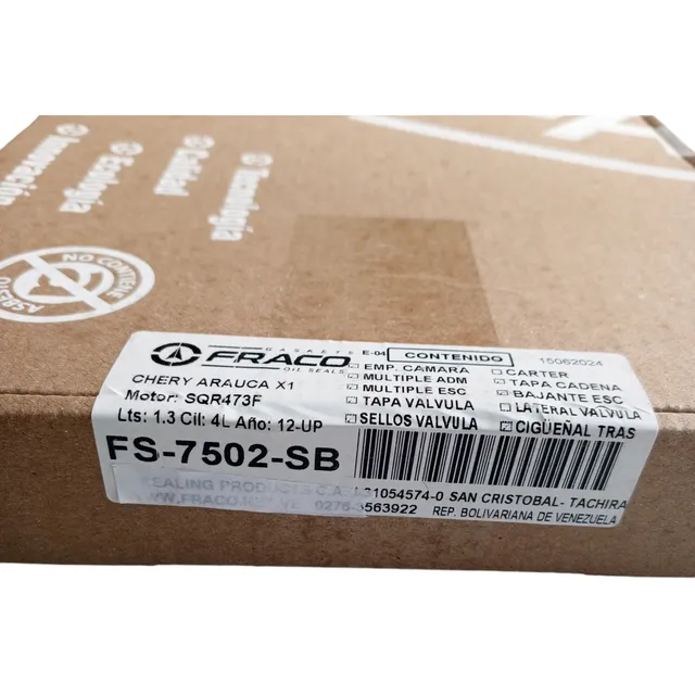 Juego Empaque Completo Arauca X1 1.3 4l Sqr473f 12-up
