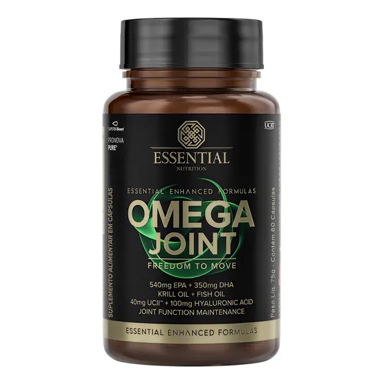 Ômega Joint Colágeno Tipo 2 + Ácido Hialurônico Essential 