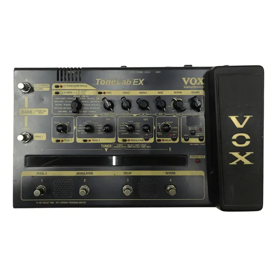 Pedaleira Multiefeito Vox Tonelab Ex Para Guitarra