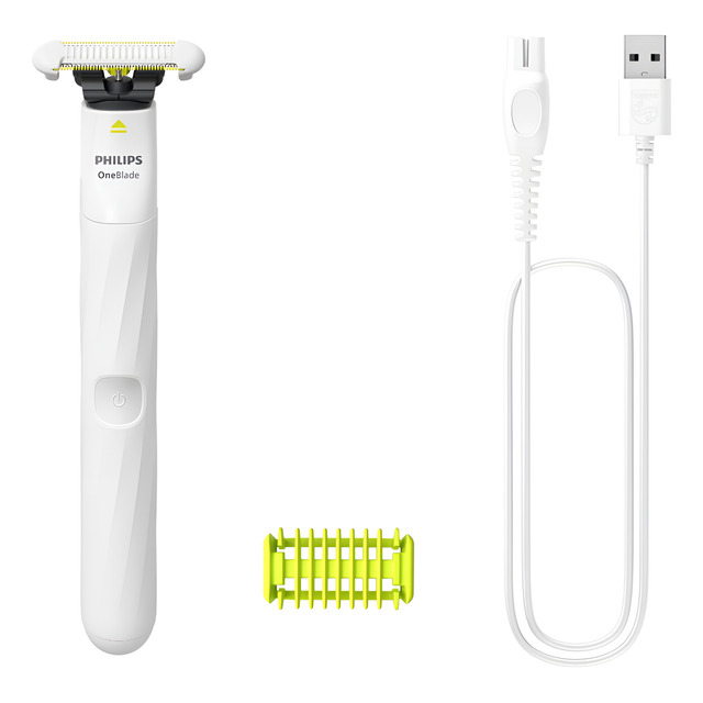 Aparador E Raspador Oneblade Intimate Qp1924/10 Philips Branco Aparador E Raspador Oneblade Intimate Qp1924/10 Philips Branco