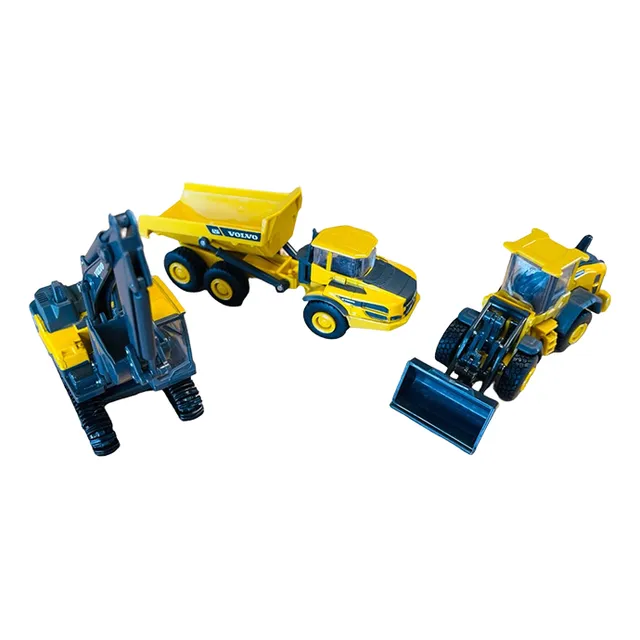 Kit De 3 Vehículos Volvo, Cargadora, Volqueta, Excavadora