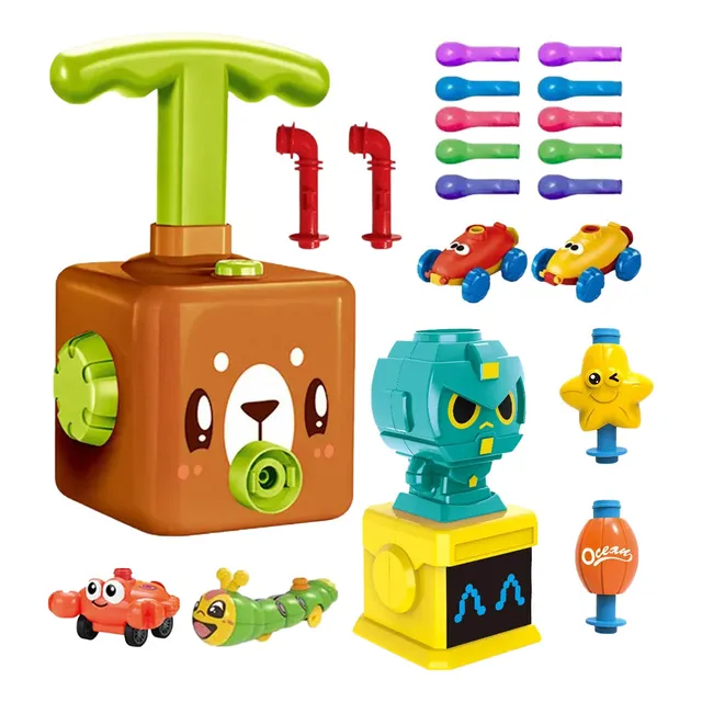 Juego Torre Lanzador De Autos Con Globos Carreras- El Rey