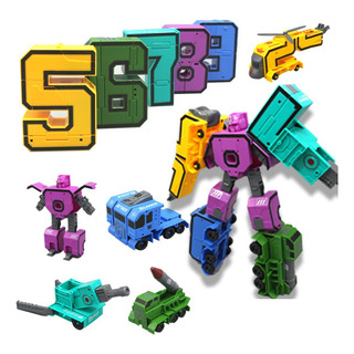Kit Robô De 5 A 9 Numeral Transformação De Deformação Robo Kit Robô De 5 A 9 Numeral Transformação De Deformação Robo