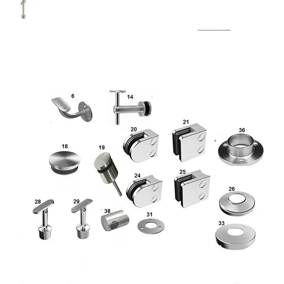 Accesorios Herrajes  Vidrios Acero  Barandas Y Escaleras 