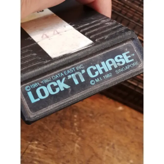 Videojuego De Atari Lock N Chase Rraro Para Atari 2600
