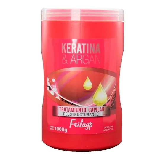 Tratamiento De Keratina Argan Frilayp Baño Capilar 1 Kg Full