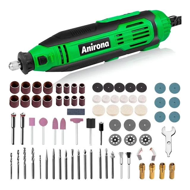 Mini Taladro Mototool Esmeril Anirona Con Accesorios 135w