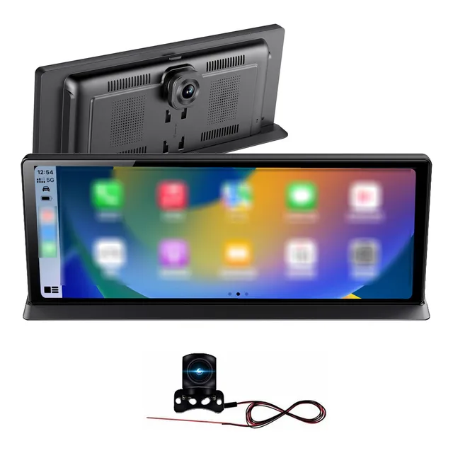 Dash Cam 4k Con Multimedia Inalámbrica Y Android Auto