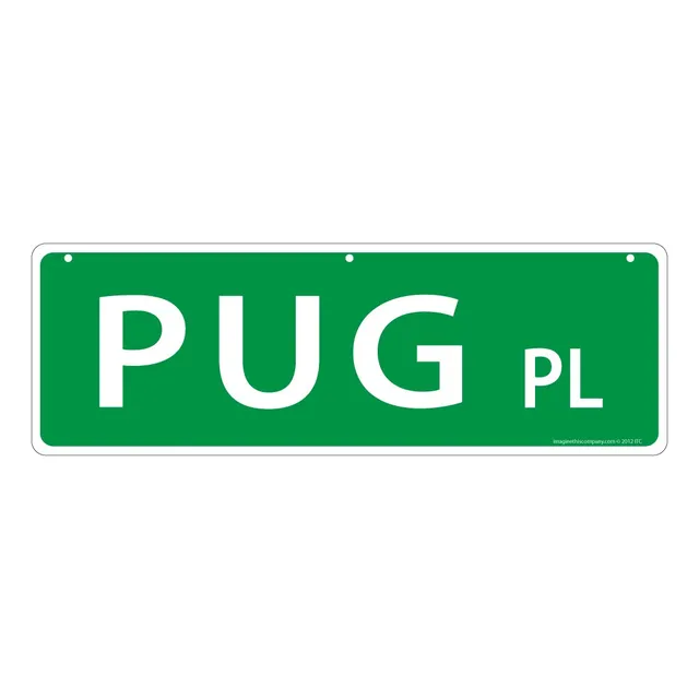 Señal Calle Pug