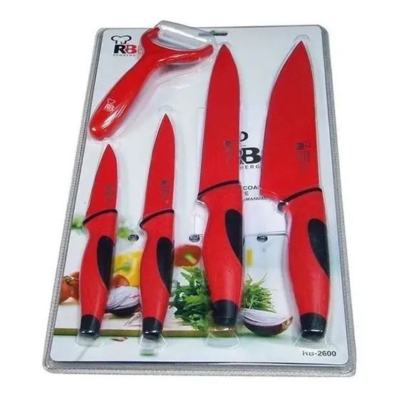 Set 5pz Cuchillos Revestim Ceramica Rb-2600 Renberg X. Xavi