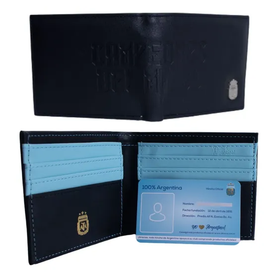 Billetera Seleccion Argentina Licencia Oficial Eco Cuero