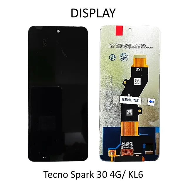3/4 Pantalla/ Display Tecno Spark 30 4g/ Kl6.