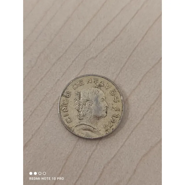 Moneda De 5 Centavos  Josefa Ortiz De Domínguez  Año 1973