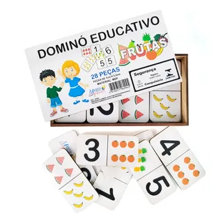 Brinquedo PedagĂłgico DominĂł Educativo Madeira Furtas Numeros Mega Impress Brinquedo PedagĂłgico DominĂł Educativo Madeira Furtas Numeros Mega Impress