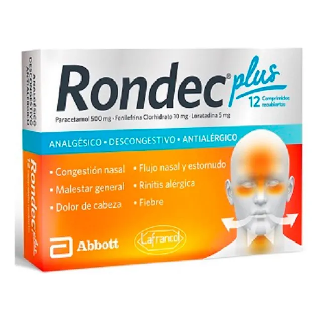 Rondec Plus 12 Comprimidos