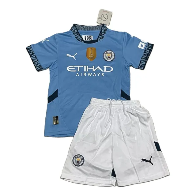 Camisa E Short Puma Manchester City Home 24/25 Envio Imediat