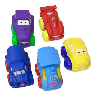 Bf Toys Set De 5 Carritos Suaves Con Llantas 2da Colección Bf Toys Set De 5 Carritos Suaves Con Llantas 2da Colección