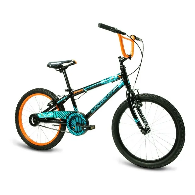 Bicicleta Mercurio Infantil Spyro Rodada 20 Cubrecadena Color Negro