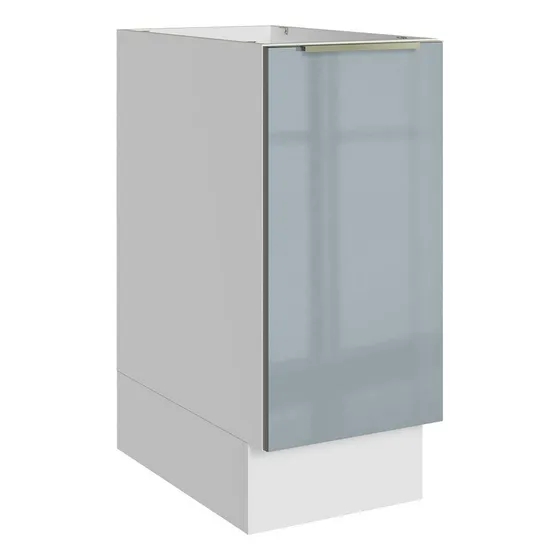 Gabinete Bajo Cocina Madesa Lux 35cm Sin Encimera Bg Color Blanco/Gris