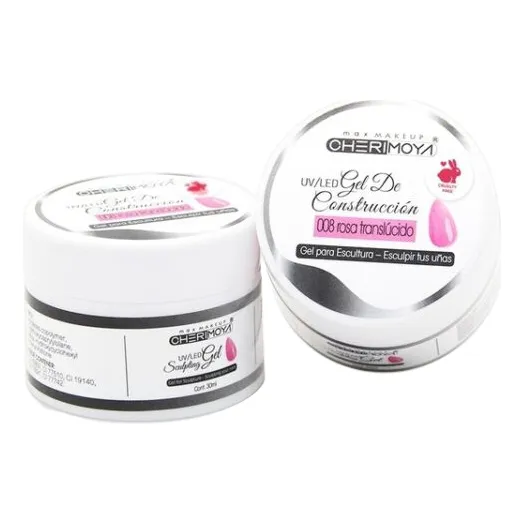 Gel De Construccion Cherimoya 30 Gr 008 Rosa Translucido